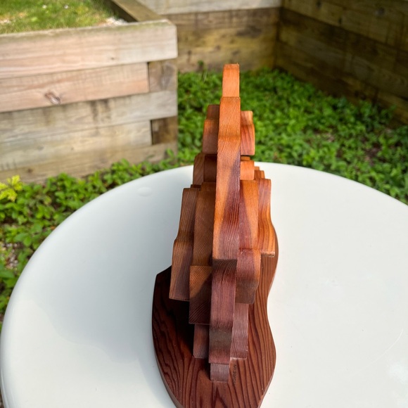 360' Handmade Signed by the artist " Windy" Wood Tree Sculpture - Picture 3 of 8